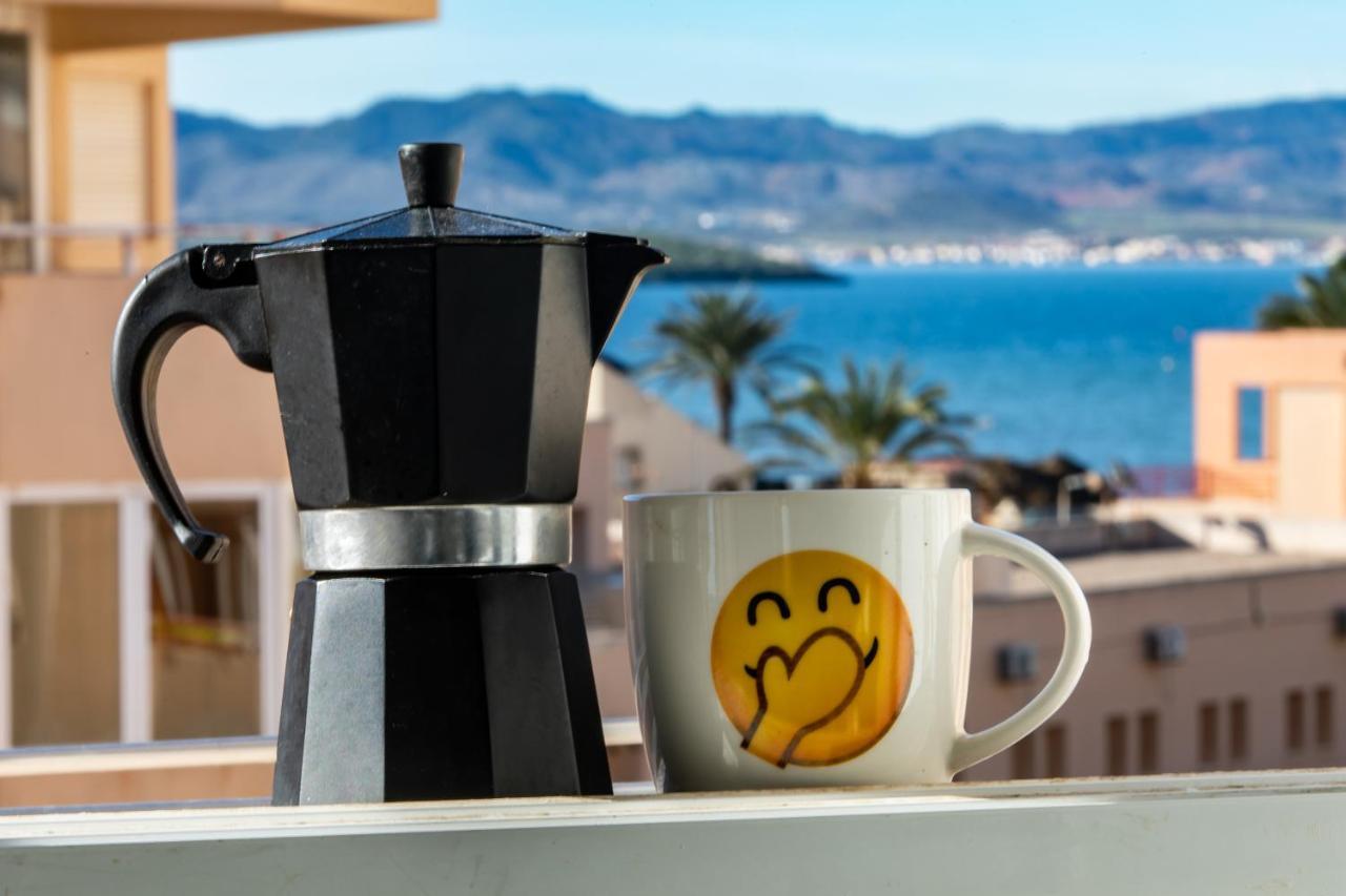 Bright Studio With The Seaview And Swimming Pool Apartment La Manga Bagian luar foto
